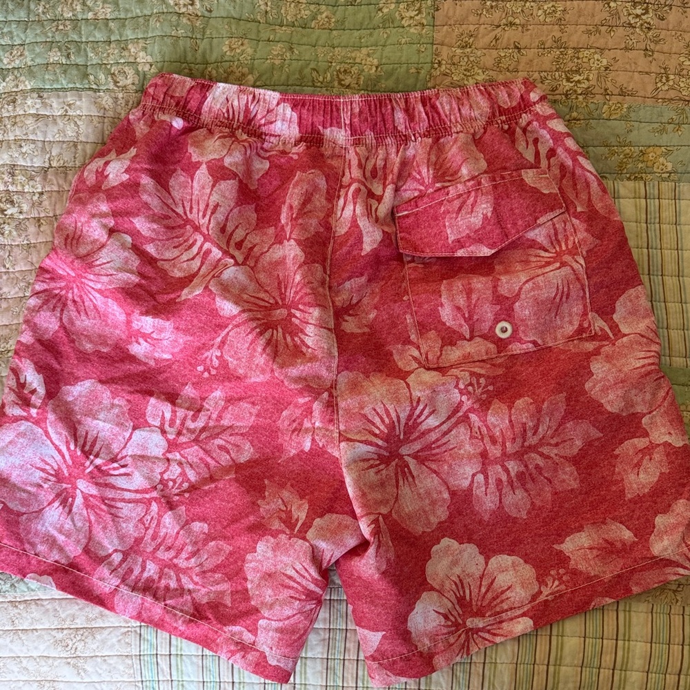 Tommy Bahama Pink Floral Swim Shorts - Picture 4 of 4
